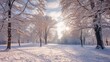 © Sndor - a wonderful picture made by artificial intelligence of a winter and a beautiful landscape with a snowy tree