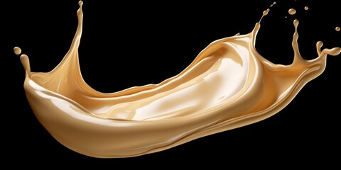Poster - A striking image capturing a splash of liquid against a black background. Perfect for adding a dynamic touch to various design projects