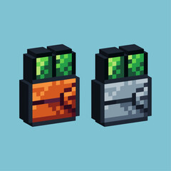 Poster - 
Isometric Pixel art 3d of wallet money icon for items asset.Wallet icon on pixelated style.8bits perfect for game asset or design asset element for your game design asset.