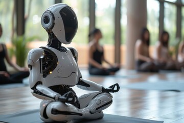 Poster - Robot meditating
