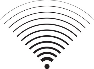 Poster - Wi Fi symbol signal connection. Vector wireless internet technology sign. Wifi network communication icon.