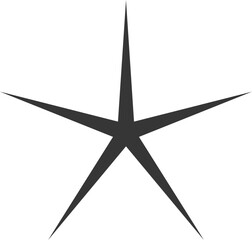 Poster - vector shape. abstract design spark sign. black and white silhouette