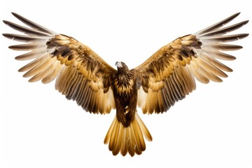 Poster - A bird of prey soaring through the air. Suitable for nature and wildlife themes