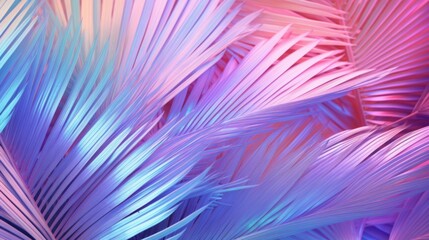 Poster - A close up view of a bunch of palm leaves. Perfect for tropical and nature-themed designs
