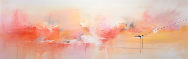 Wall Mural - Abstract interior oil painting. Beautiful calming nature, light airy texture of paints.