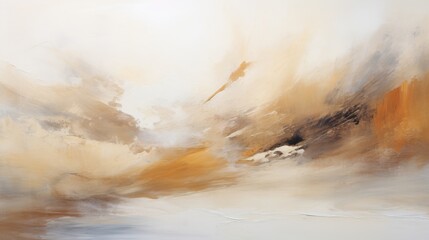 Wall Mural - Abstract interior oil painting. Beautiful calming nature, light airy texture of paints.