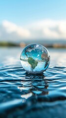 world water day or earth day concept. earth, ecology, nature, planet concepts.