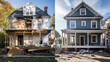 House Before And After Renovation Construction Site
