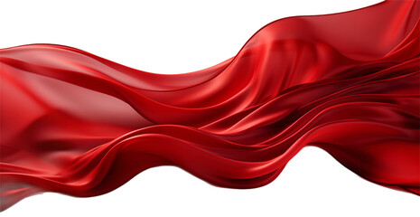 Wall Mural - red satin fabric