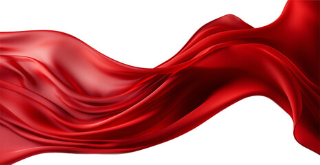 Wall Mural - red satin fabric