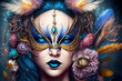 Luxoriöse Maske, Karneval in Venedig
