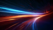 © ting - Future digital technology, abstract digital waves and particles on dark background