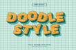 hand-drawn doodle style text effect