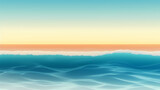 Fototapeta Zachód słońca - Aerial view of beautiful beach, simple, calm composition in clear blue