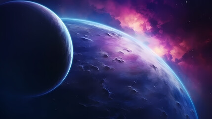  Cosmic illustration showing vibrant cosmic background