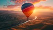 A peaceful and unforgettable leisure time experience offered to enthusiasts by a magnificent hot air balloon flight with amazing sights