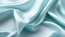 Light Blue Satin Texture That Is A Light Blue Silver Fabric Silk Panorama Background With A Beautiful And Natural Soft Blur Pattern