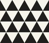 Fototapeta Młodzieżowe - Vector seamless pattern. Repeating geometric elements. Stylish monochrome background design.
