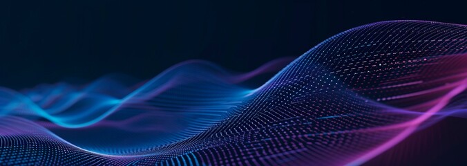 modern and futuristic horizontal blue abstract wave background, data pixel, code, web technology, Data Flow and Coding Patterns, Information  Connection. Equalizer, music, frequency, hertz, hd