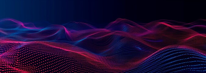 modern and futuristic horizontal blue abstract wave background, data pixel, code, web technology, Data Flow and Coding Patterns, Information  Connection. Equalizer, music, frequency, hertz, hd