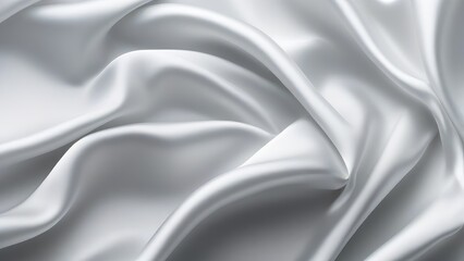 Wall Mural - White gray satin texture that is white silver fabric silk panorama background with beautiful soft blur pattern natural