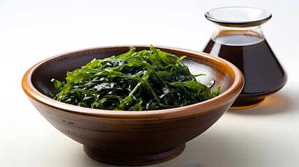 Wall Mural - Bowl of seaweed salad from Japan.