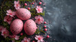 Group of Pink Eggs on Table