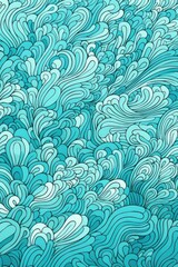  aqua random hand drawn patterns, tileable, calming colors vector illustration pattern