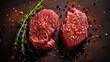 heart shaped beef steaks spices UHD Wallpaper