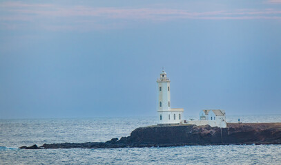 Sticker - The lighthouse of the harbor of Praia, Santiago Island, Cape Verde (Cabo Verde)