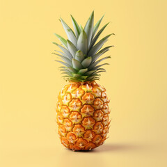 Wall Mural - Fresh and juicy single pineapple fruit