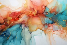 Abstract Watercolor Background With Watercolor