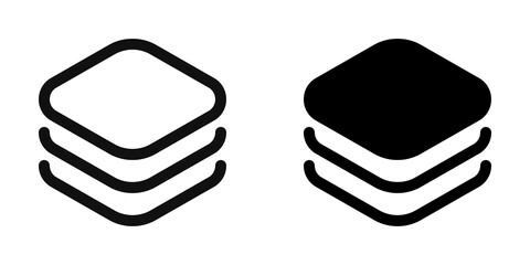 Editable vector layers icon. Part of a big icon set family. Perfect for web and app interfaces, presentations, infographics, etc