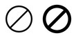 Editable vector stop prohibitions block icon. Part of a big icon set family. Perfect for web and app interfaces, presentations, infographics, etc