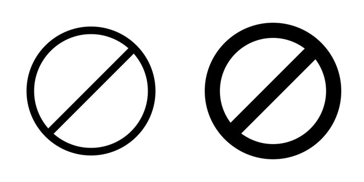 editable vector stop prohibitions block icon. part of a big icon set family. perfect for web and app