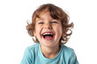 © somsuda - Studio portrait of a cute happy little boy with a beautiful smile isolated on transparent png background.