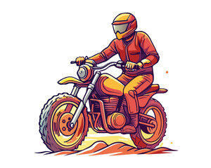 Wall Mural - motorcross t shirt design illustration vector