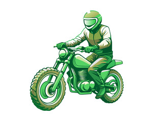 Canvas Print - motorcross t shirt design illustration vector