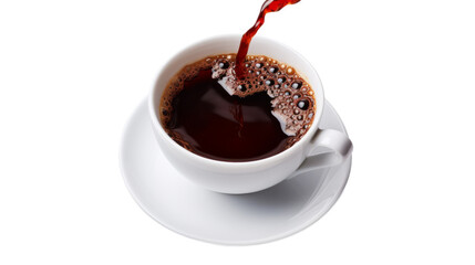 Wall Mural - Cup of Coffee. Isolated on a white background png like