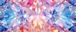 A geometric pink diamond pattern background, featuring both clear and colored diamonds in a harmonious, symmetric design.