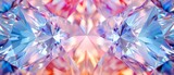 Fototapeta  - A geometric pink diamond pattern background, featuring both clear and colored diamonds in a harmonious, symmetric design.