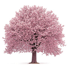 Wall Mural - cherry tree, pink leaves of tree PNG transparent