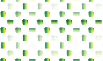 Poster - abstract repeatable geometric light to dark green plus line pattern.