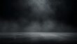 © Raymond - texture dark concrete floor with mist or fog ai generative