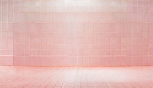 Pink Tile Wall Chequered Background Bathroom Floor Texture Ceramic Wall And Floor Tiles Mosaic Background In Bathroom And Kitchen Clean Pool Design Pattern Geometric With Grid Wallpaper Decoration