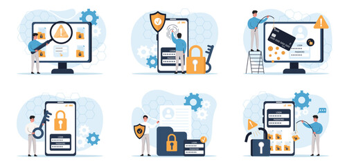 cyber data security set.two-level protection system,a character confident in the reliability of secu