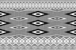 black and white pattern ikat African Indian art, Abstract White. Ethnic beautiful seamless pattern. India Thai pattern. Mexican striped style. Native traditional. Design for background, fabric, 