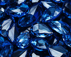 Seamless abstract sapphire background