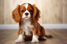 Puppy, King Charles Spaniel, A Dog. An Ornamental Breed, A Pet.