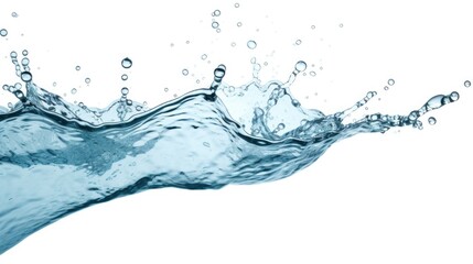Poster - A splash of water captured on a white background. Perfect for use in advertisements or graphic design projects